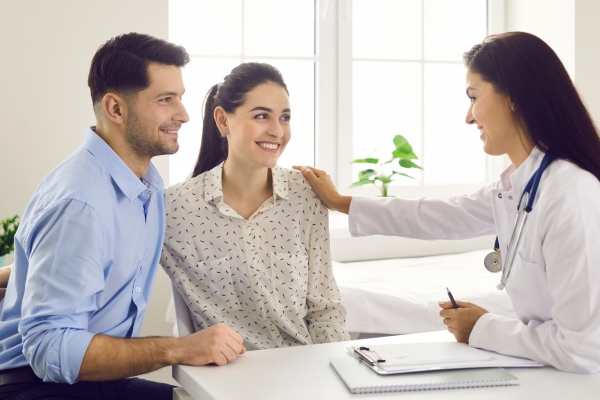 Specialists reviewing patient’s medical documents